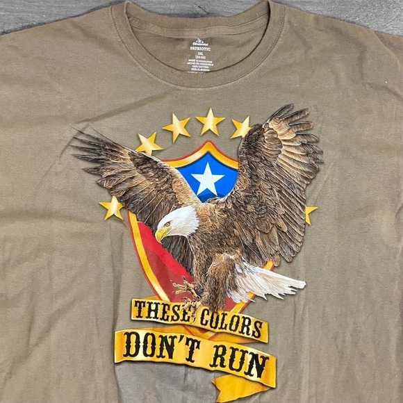 PATRIOTIC Eagle T-Shirt Short Sleeve Tee 3XL - Picture 2 of 4